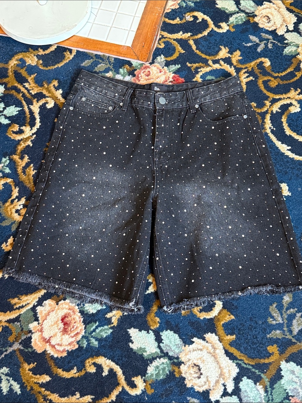EPTM The crystal denim shorts for men. Worn once. Rare- hard to find